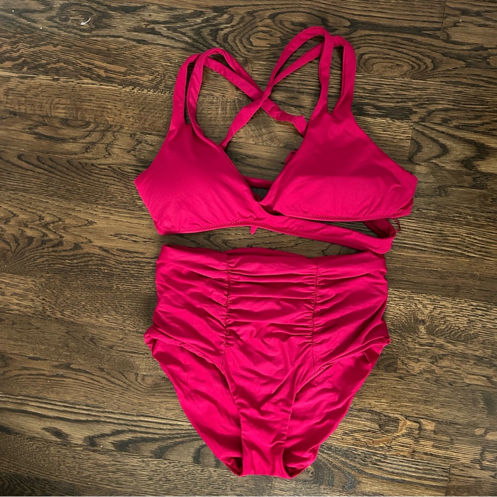 BECCA Strappy High Waist Bikini